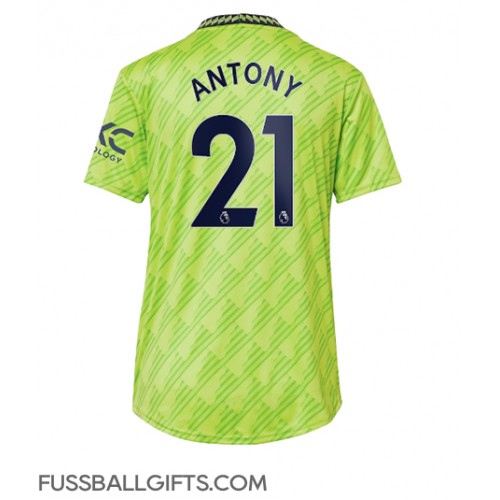 Manchester United Antony #21 Fußballbekleidung 3rd trikot Damen 2022-23 Kurzarm